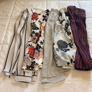 Five Ann Taylor tops. Sold together. All size XS.